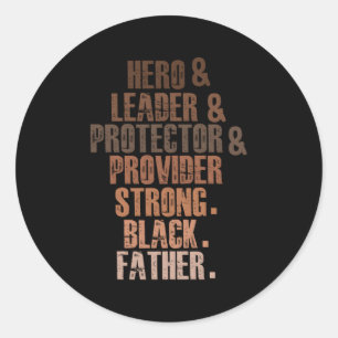 Anbieter Strong Black Vater Hearo Leader Protecto Runder Aufkleber