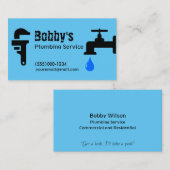 Anbieter von Dienstleistungen für Chrome-Design Visitenkarte (Vorne/Hinten)