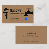 Anbieter von Dienstleistungen für Chrome-Design Visitenkarte (Vorne/Hinten)