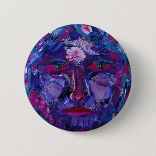 Anblick-- magentarote u. violette innere Vision Button