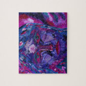 Anblick-- magentarote u. violette innere Vision Puzzle (Vertikal)