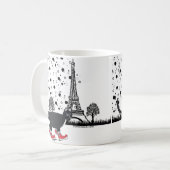 Anblick-Sehen in Paris-Tasse Kaffeetasse (Vorderseite Links)