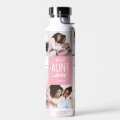 Anbringen der farblosen Flasche mit farbigem Wasse (Links)