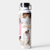 Anbringen der farblosen Flasche mit farbigem Wasse (Rückseite)