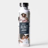 Anbringen der farblosen Flasche mit farbigem Wasse (Links)