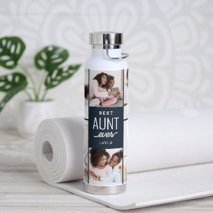 Anbringen der farblosen Flasche mit farbigem Wasse