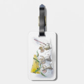 Anbringen des Gepäckstückes von Weihnachtskäse Gepäckanhänger (Rückseite vertikal)