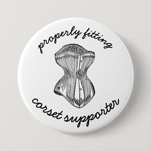 Anbringen des korsetbasierten Supporters Button (Vorderseite)