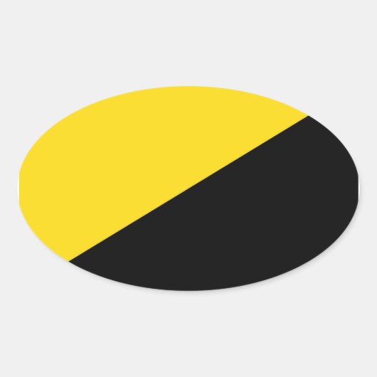 AnCap-Aufkleber Ovaler Aufkleber (Vorderseite)