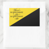 AnCap-Aufkleber Rechteckiger Aufkleber (Tasche)