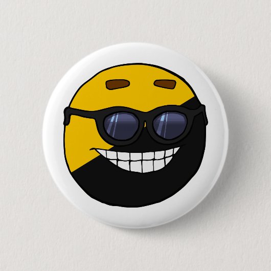Ancap Ball Polandball niedlich Mem Sonnenbrille um Button (Vorderseite)