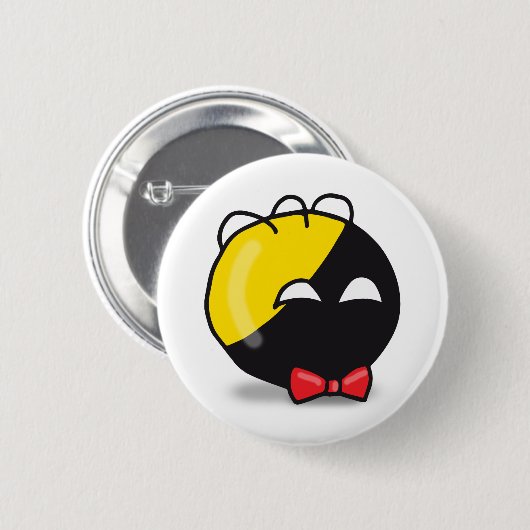 Ancap-Ball Polandball niedlicher Mem-Bugbogen Button (Vorne & Hinten)