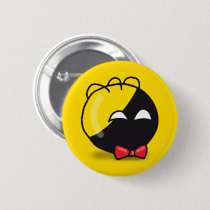 Ancap-Ball Polandball süßes Meme rotes Band Button