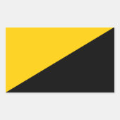 AnCap-Flag Rechteckiger Aufkleber (Vorderseite)