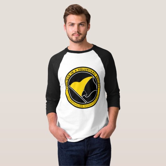 AnCap Flaggen-Shirts T-Shirt (Vorne ganz)