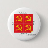 Ancap liberalistischer politischer Kompass Button (Vorderseite)