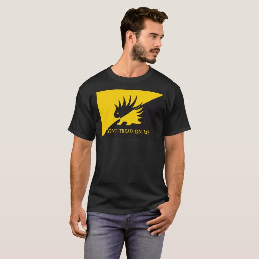 Ancap Porcupine Gadsden Flag Parody Don&X27;T Trea T-Shirt (Vorne ganz)