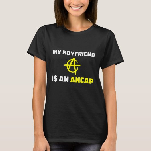 ANCAP T-Shirt für sie - mein Freund ist ein ANCAP (Vorderseite)