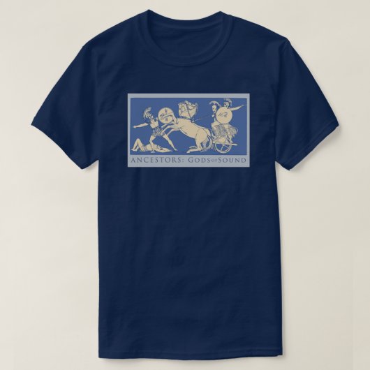 ANCESTOREN: Götter des Gehörs - griechische Kriege T-Shirt (Design vorne)