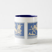 ANCESTOREN: Götter des Gehörs - griechische Kriege Zweifarbige Tasse (Mittel)