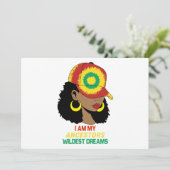 Ancestors Wildest Dreams Schwarze Geschichte Monat Einladung (Stehend Vorderseite)