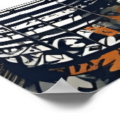Ancestral Beat - Calm Drummer in Stamm Grace II Poster (Ecke)