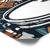 Ancestral Beat - Calm Drummer - Stamm Grace Poster (Ecke)