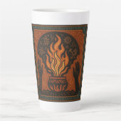 🔥 “Ancestral Flame” – Sacred Fire Mug Milchtasse (Vorderseite)