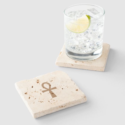 Anch – Lebensschlüssel Steinuntersetzer (Seitenansicht)