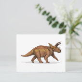 Anchiceratops Dinosaurier Postkarte (Stehend Vorderseite)