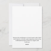 Anchient Desert Dwelling Feiertagskarte (Rückseite)