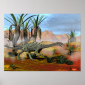 Anchisaurus dinosaurier - 3D rendern Poster (Vorne)