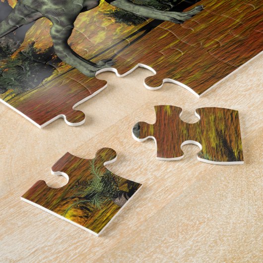 Anchisaurusdinosaurier - 3D übertragen Puzzle (Seite)