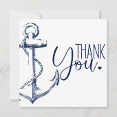 Anchor Baby Dusche Danke Karte (Vorderseite)