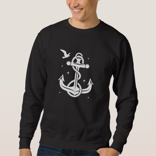 Anchor Black Sweatshirt (Vorderseite)