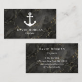 Anchor Boat Captain Marble Visitenkarte (Vorne/Hinten)