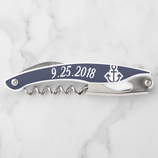 Anchor-Brautparty-Geschenk Kellnermesser (Rückseite)