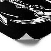 Anchor Captain Of The Boat Poster (Ecke)