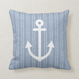 Anchor Coastal Streifen Blue Throw Kissen