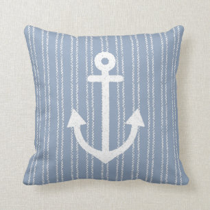 Anchor Coastal Streifen Blue Throw Kissen