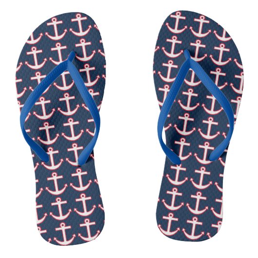 Anchor Cruise Summer Flip Flops Sandals Geschenk Badesandalen (Fußbett)