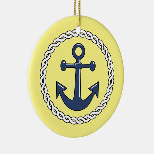 Anchor Dated Christmas Ornament (Rechts)