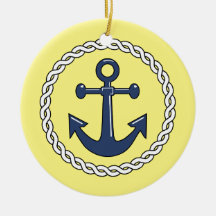 Anchor Dated Christmas Ornament