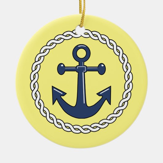 Anchor Dated Christmas Ornament (Vorne)
