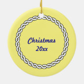 Anchor Dated Christmas Ornament (Hinten)