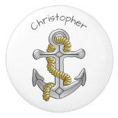 Anchor Design Personalised Keramikknauf (Vorderseite)