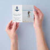 Anchor Foto Nautical Budget Hochzeit speichern das Flyer (Gruppe)