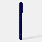 Anchor Gold Imitate Glitzern marineblau Monogram N iPhone Hülle (Rechte Seite)