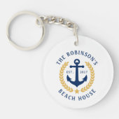 Anchor Gold Laurel Star 2 Seite Schlüsselanhänger (Vorderseite)