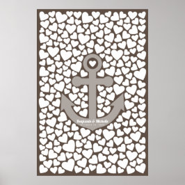 Anchor Guest Book Poster - 250 Unterschriften